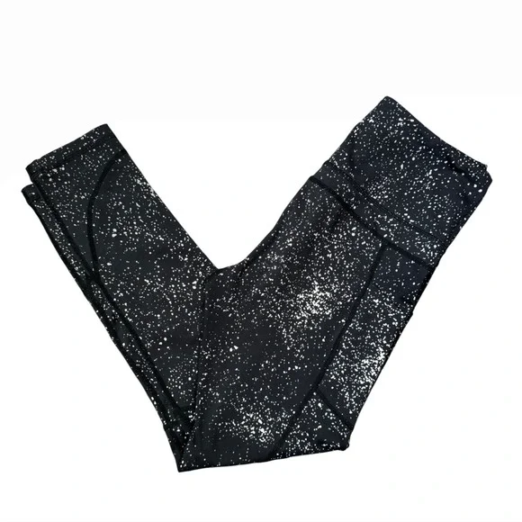 Zyia Active Black‎ Speckled High Waisted Pocket Leggings Size 6-8 - Picture 8 of 8